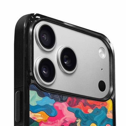 iPhone 17 Pro Case — Camo Patches Full Color Vibrant Camo, Customized Protective Case