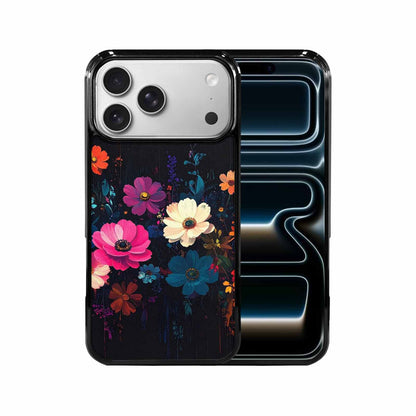 iPhone 17 Pro Max Case — Shadowy Glitch Floral Pattern Floral, Custom Made Phone Cover