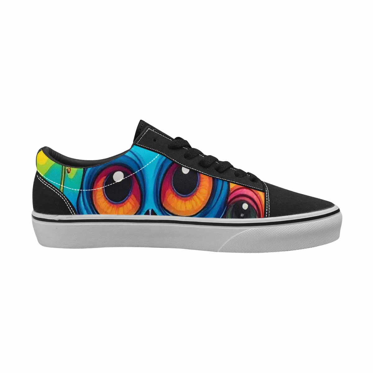 WOMEN'S Melting Aliens Lace-Up Canvas Surreal Shoes