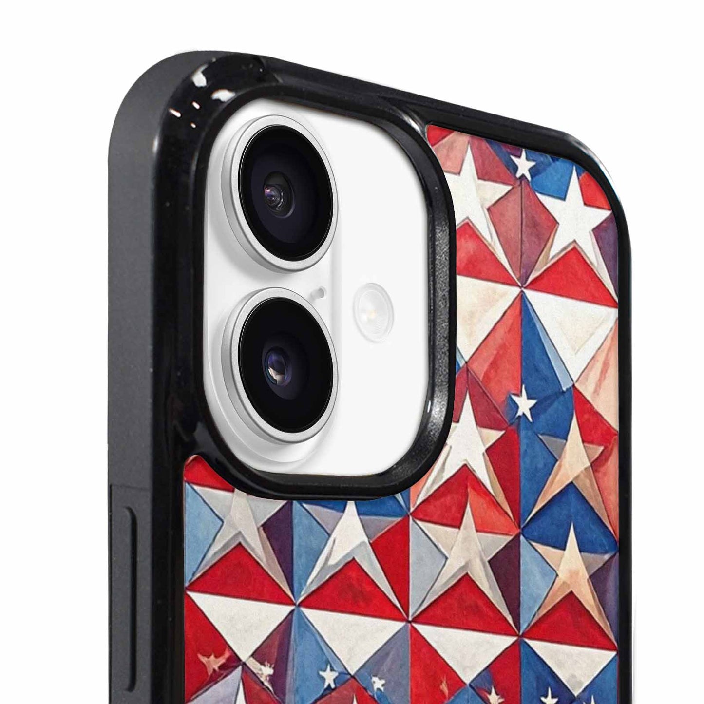 iPhone 17 Case — Small American Flag Stars Galaxy Space, Customized Protective Case