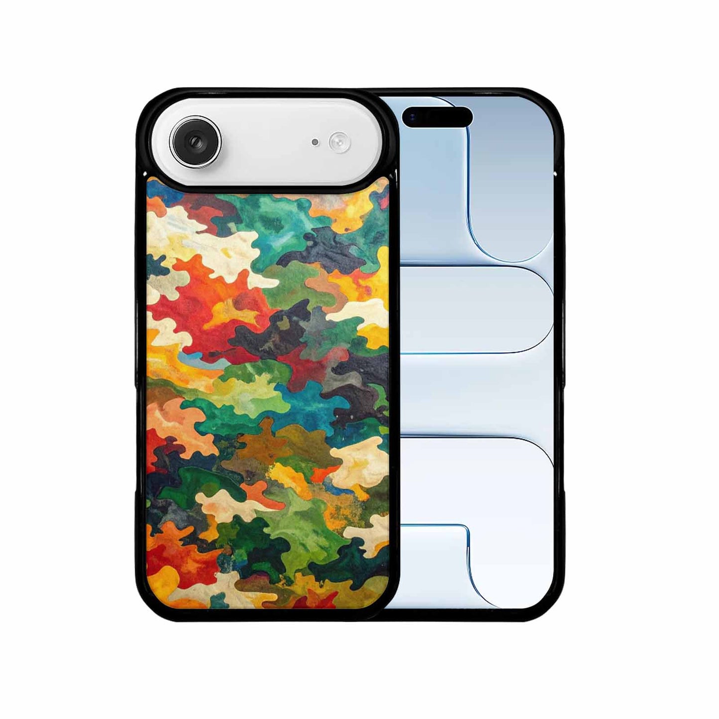 iPhone 17 Air Case — Camo Patches Full Color Vibrant Camo, Custom Designed Case Cover