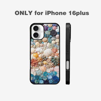 iPhone 16 Plus Case — Seashell Collage Seashell Collage Pattern Hundreds, Unique Phone Case Design