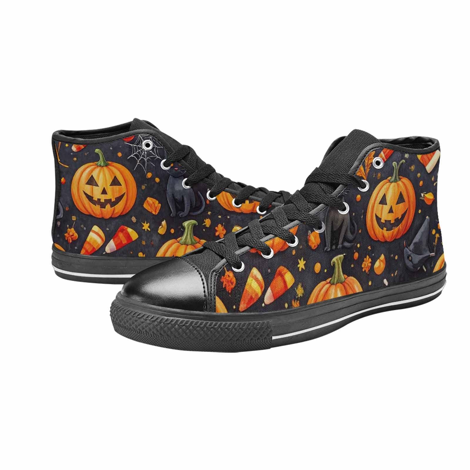 WOMEN'S Halloween High Top Canvas Dark Academia Custom Shoes