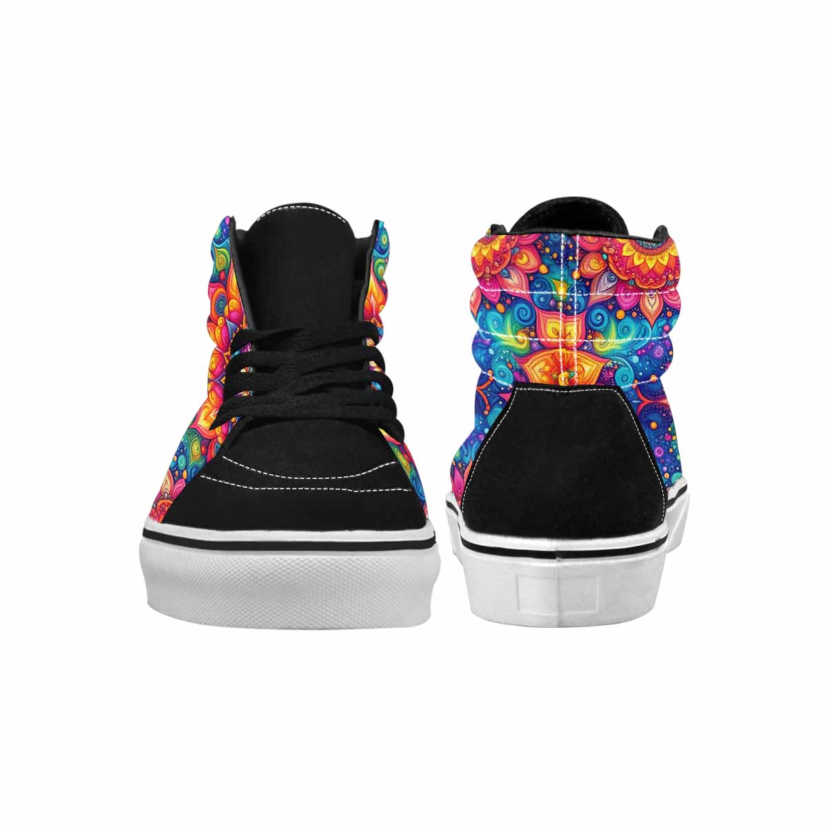 WOMEN'S Tie Dye Mandala High Top Canvas Y2K Custom Shoes