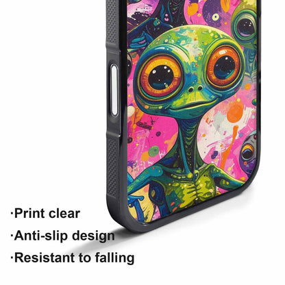 iPhone 17 Pro Max Case — Seamless Tileable Pattern Of Alien Scifi, Custom Phone Case