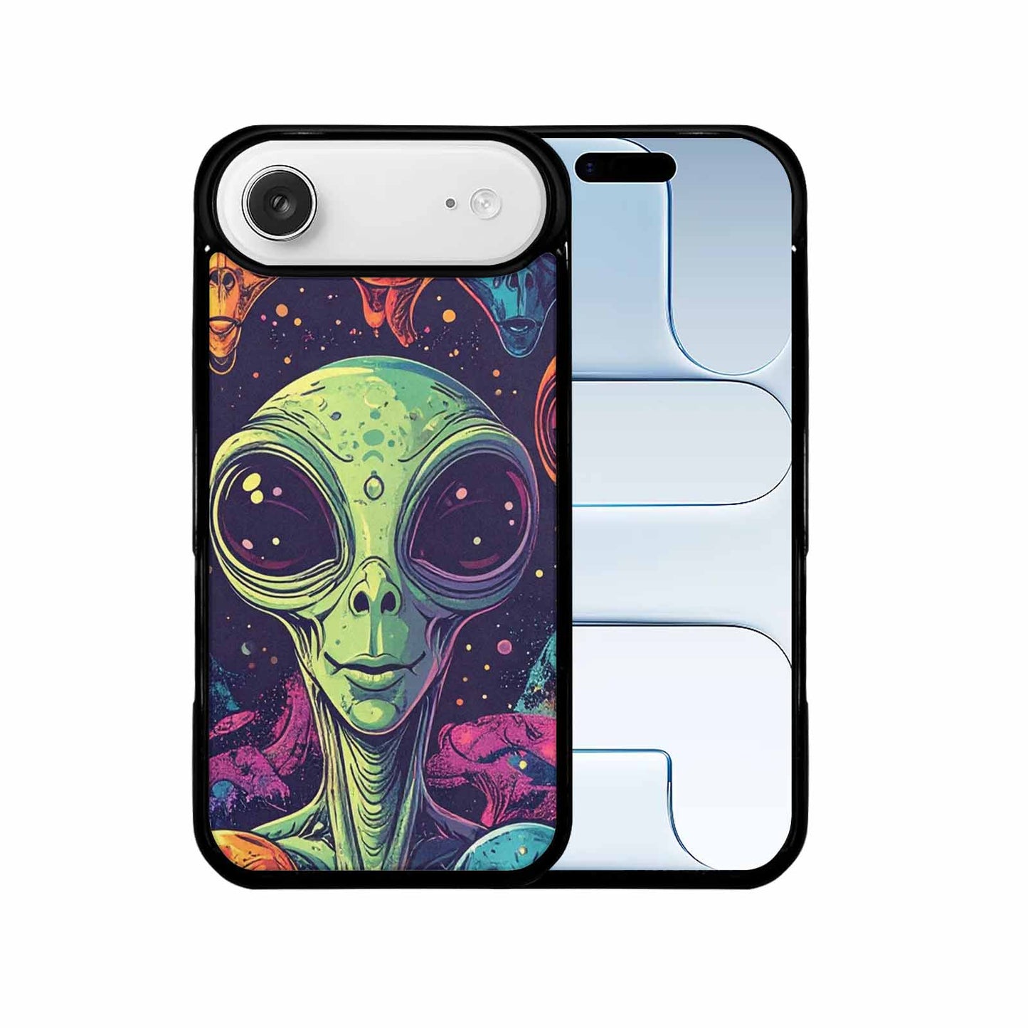 iPhone 17 Air Case — Alien Ufo Cartoon Art Pattern Alien, Personalized Phone Case