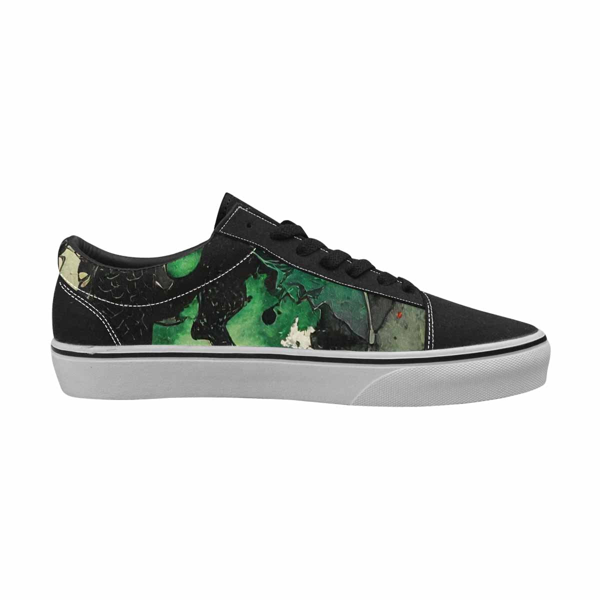 WOMEN'S Dragon Scale Lace-Up Canvas Grunge Custom Shoes