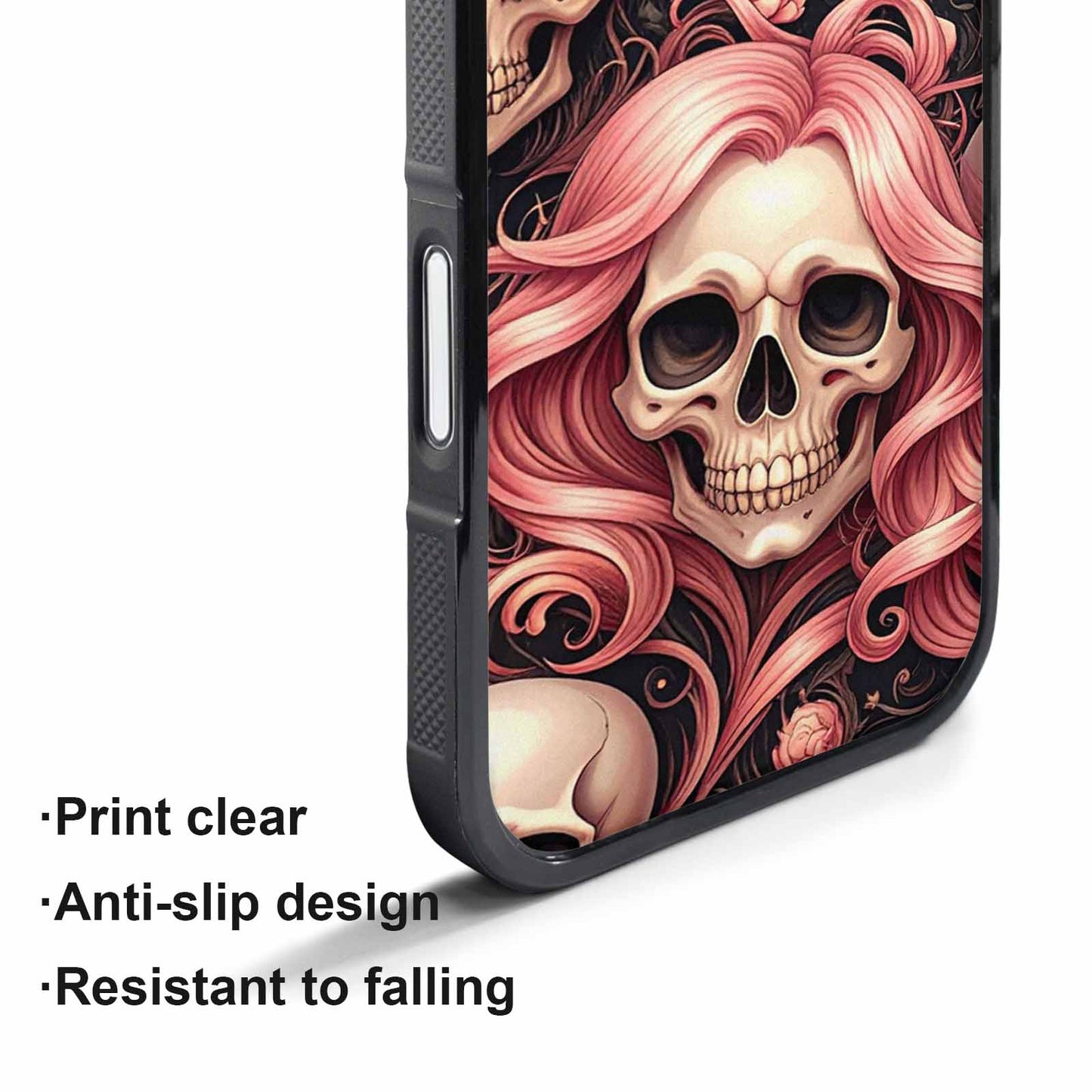 iPhone 17 Pro Case — Skull Dark Art Gothic Print Gothic, Custom Designed Case Cover