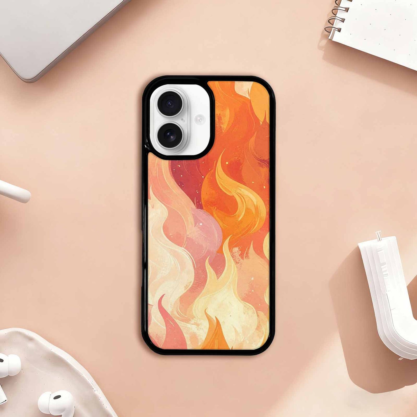 iPhone 17 Case — Retro Easter Flame Retro Vintage, Custom Designed Case Cover