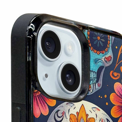 iPhone 15 Case — Day Of Dead Sugar Skull Custom, Original Design Phone Case
