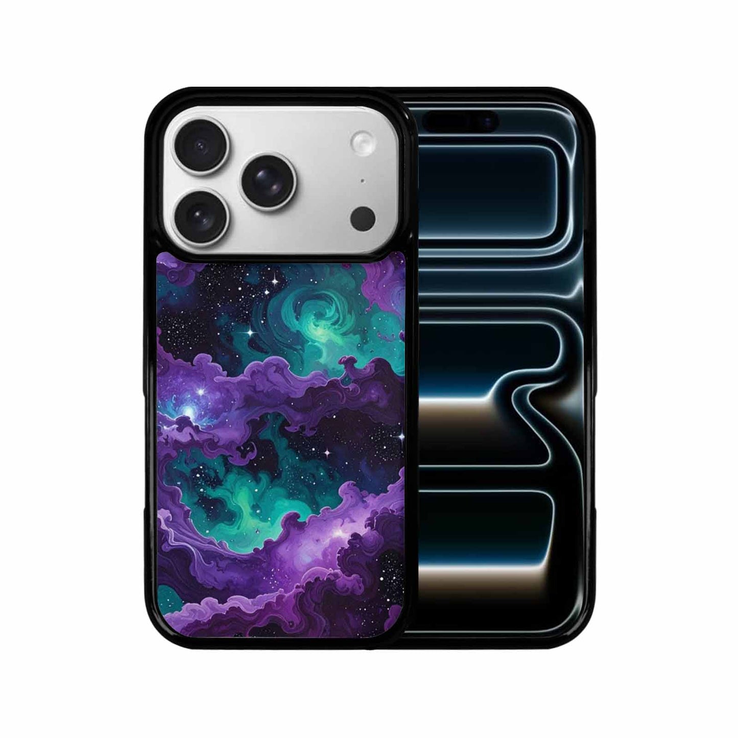 iPhone 17 Pro Case — Seamless Tileable Pattern Of Swirling Galaxy, Custom Made Phone Cover