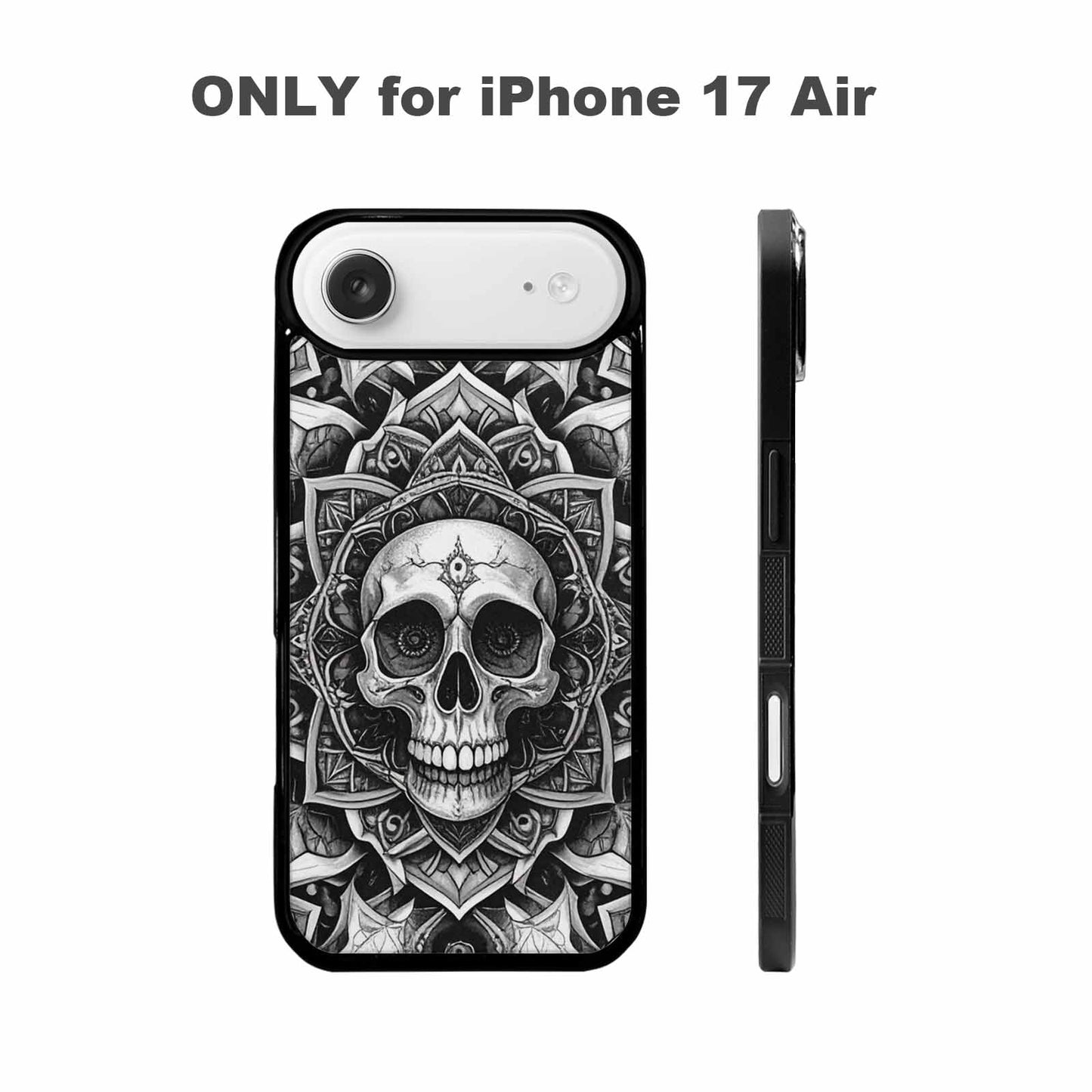 iPhone 17 Air Case — Skull Dark Art Gothic Print Gothic, Custom Printed Phone Case