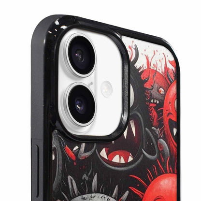 iPhone 17 Case — Black &amp; Red Ink Cartoon Cute, Unique Phone Case Design