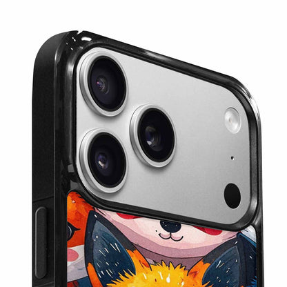 iPhone 17 Pro Max Case — Watercolor Kawaii Fox Watercolor Abstract, Custom Printed Phone Case