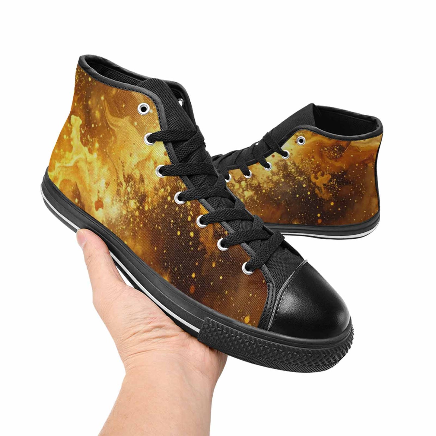 WOMEN'S Galaxy Art - High Top Canvas Dreamcore Shoes
