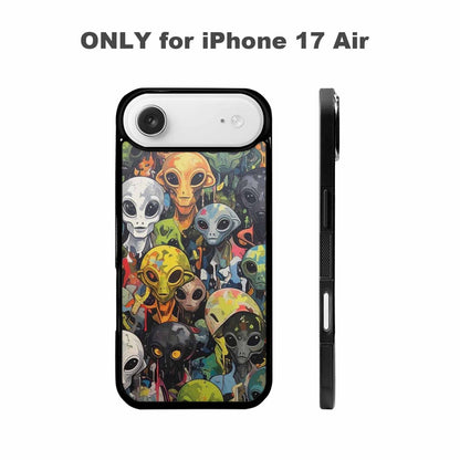 iPhone 17 Air Case — Aliens Camo Aliens Pattern Hundreds Alien, Custom Phone Case