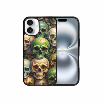iPhone 16 Plus Case — Skulls Camoskulls Pattern Hu E3k, Custom Print Case Cover