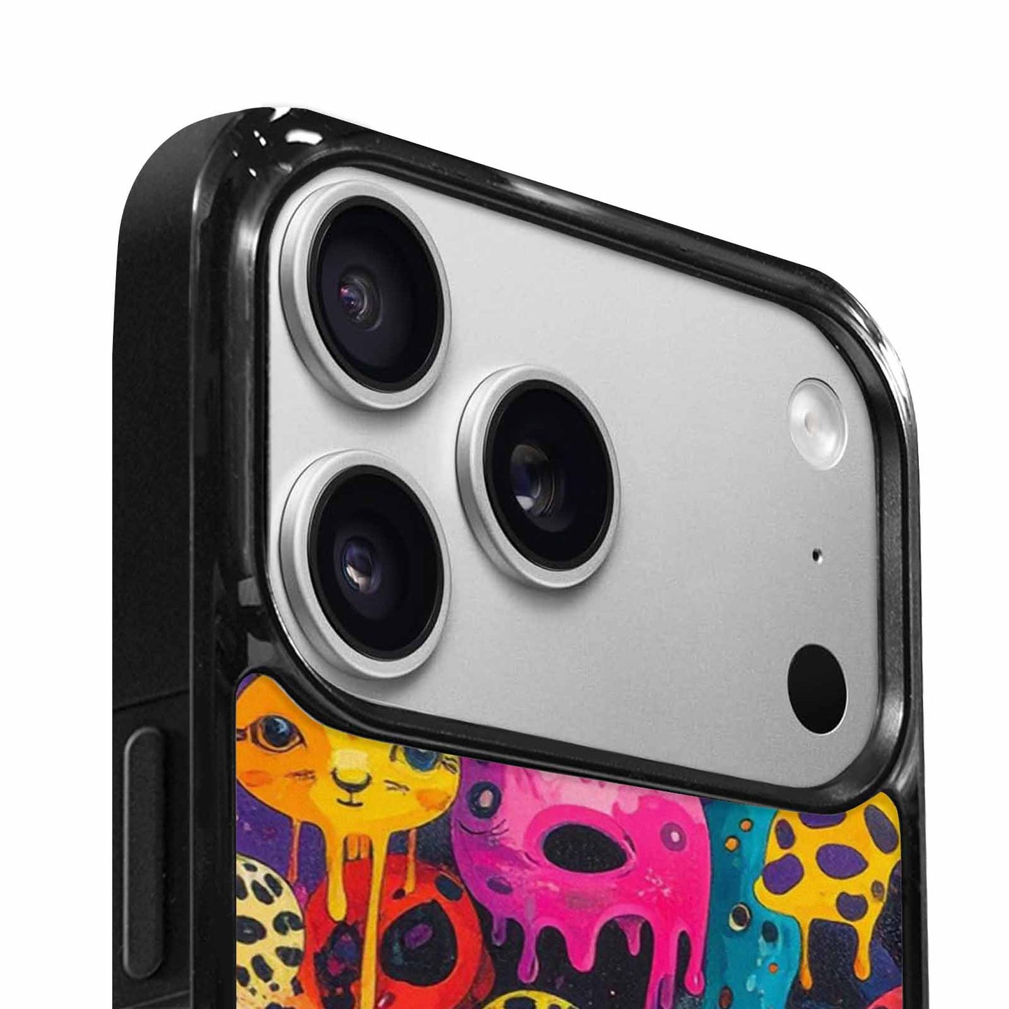 iPhone 17 Pro Case — Melting Aliens Pattern Hundreds Of Alien, Custom Print Case Cover