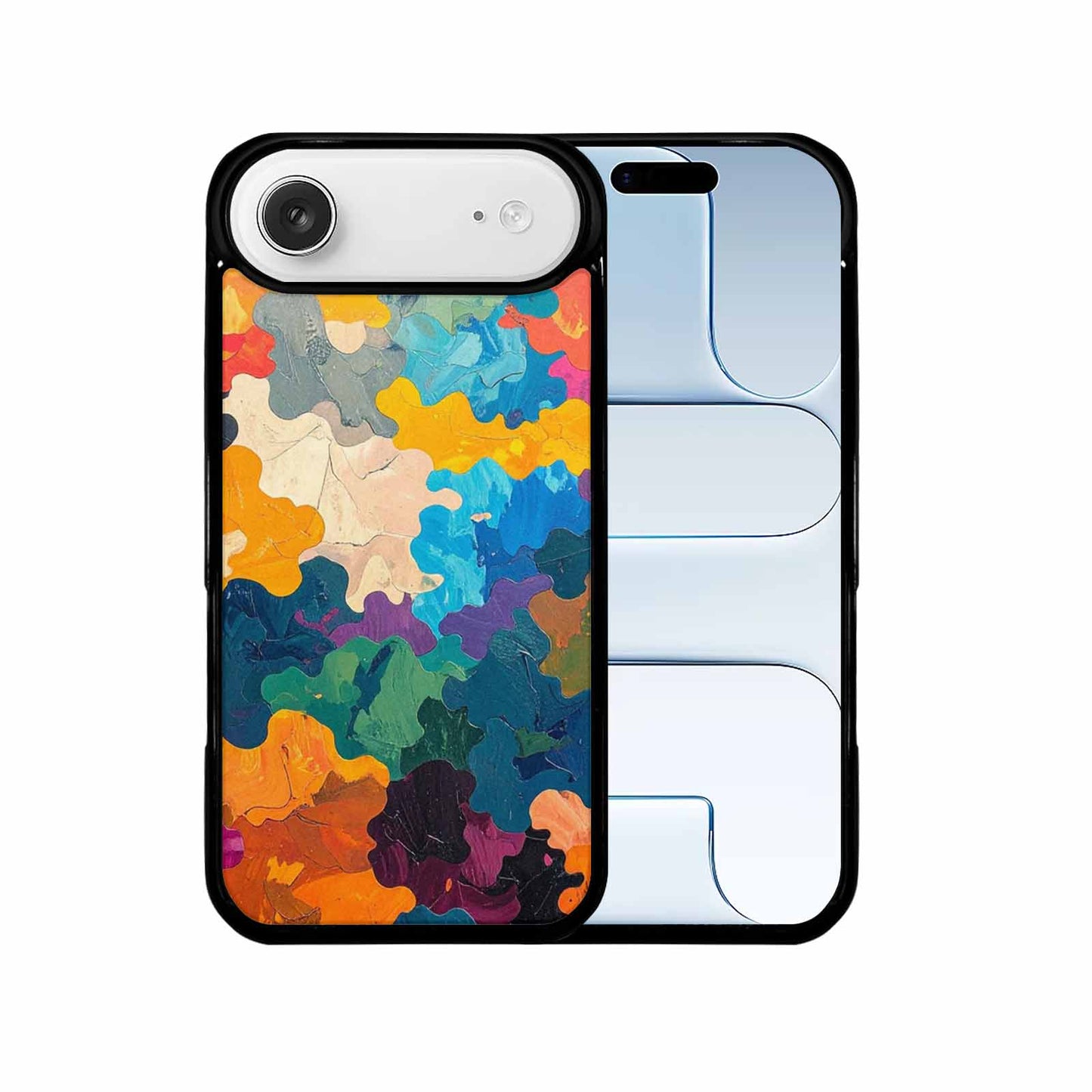 iPhone 17 Air Case — Camo Patches Full Color Vibrant Camo, Personalized Phone Case