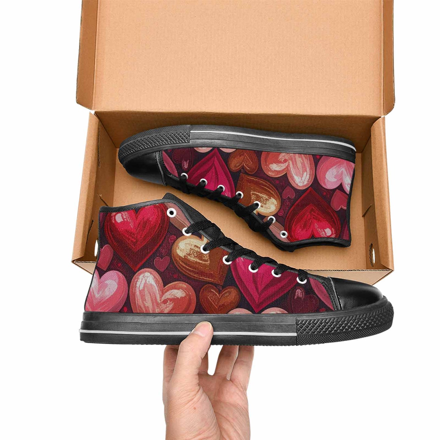 WOMEN'S No Words Or High Top Canvas Aesthetic Custom Sneakers