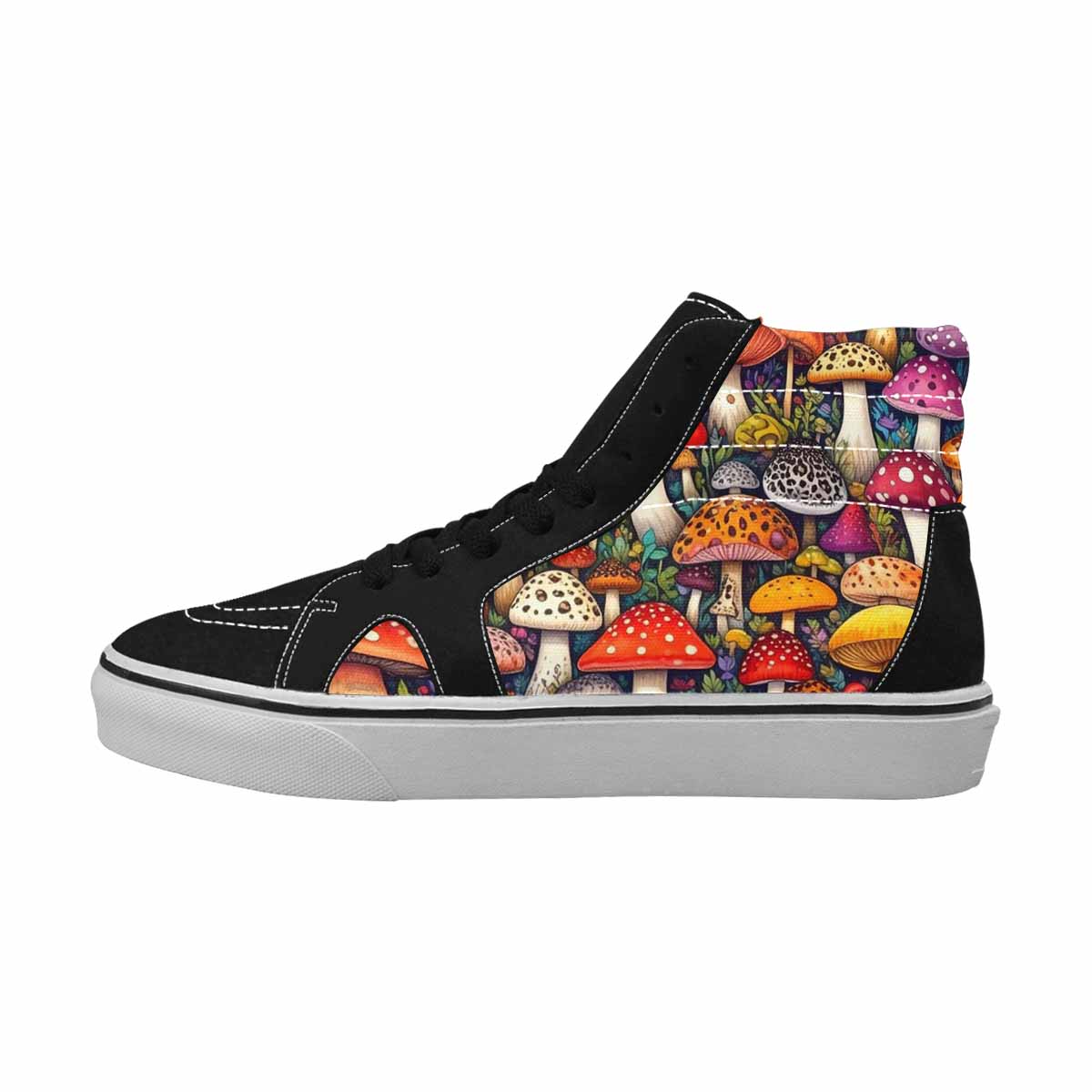 MEN'S Mushrooms High Top Canvas Dark Academia Sneakers