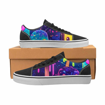 WOMEN'S Ice Cream Monsters  Lace-Up Canvas Aesthetic Shoes