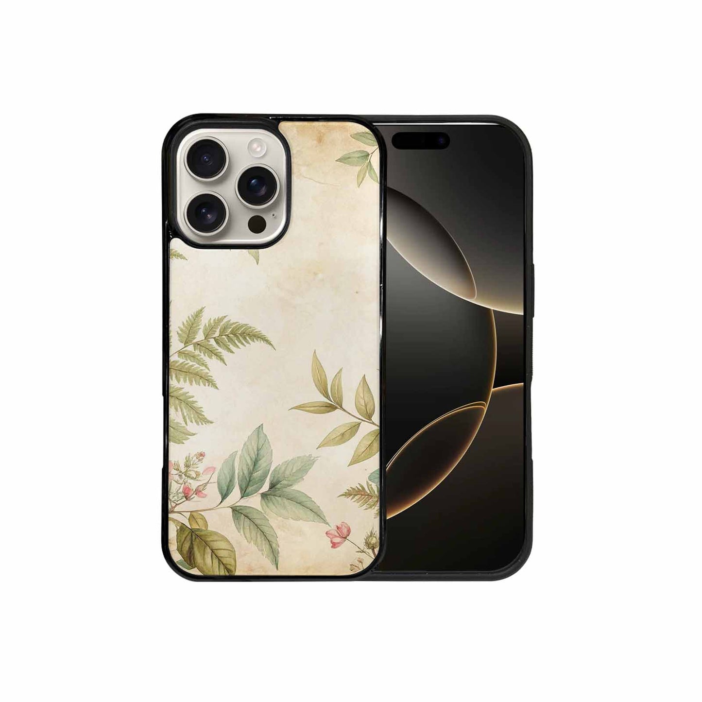 iPhone 16 Pro Max Case — Vintage Botanical Art Pattern, Custom Made Phone Cover