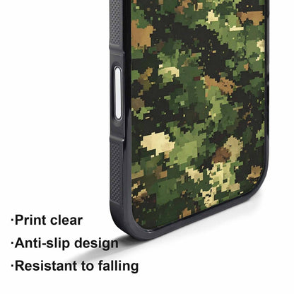 iPhone 17 Pro Case — Small Military Camouflage Blotch Pattern Camo, Custom Made Phone Cover