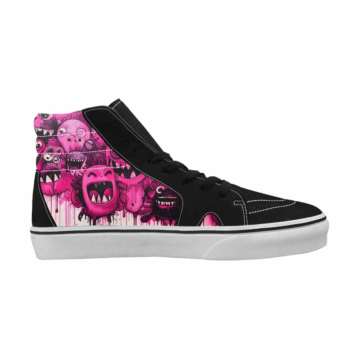 MEN'S Monsters (general) High Top Canvas Kaleidoscope Sneakers