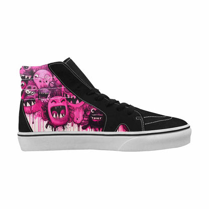 MEN'S Monsters (general) High Top Canvas Kaleidoscope Sneakers