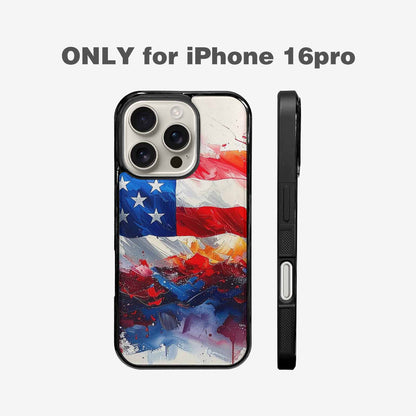 iPhone 16 Pro Case — Usa Flag Stars And Stripes Art, Original Design Phone Case