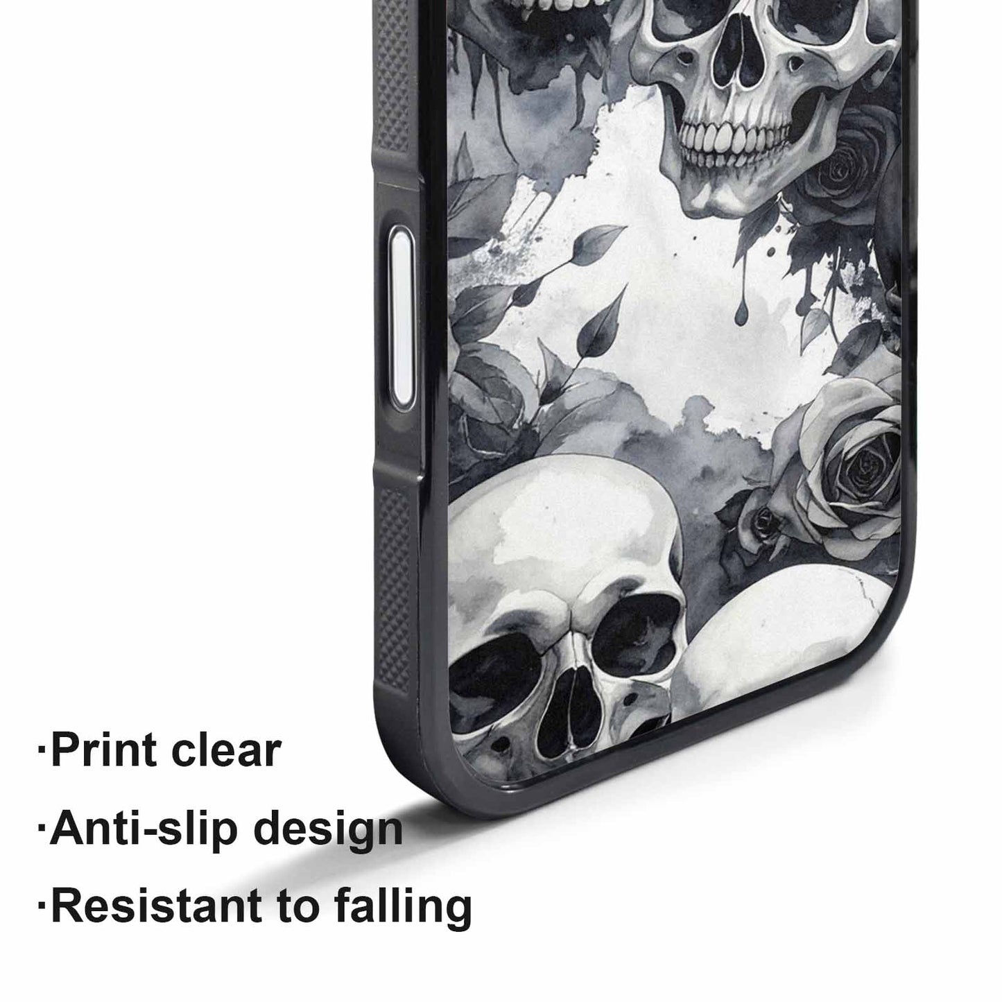 iPhone 17 Pro Max Case — Skull Dark Art Gothic Print Gothic, Personalized Phone Case
