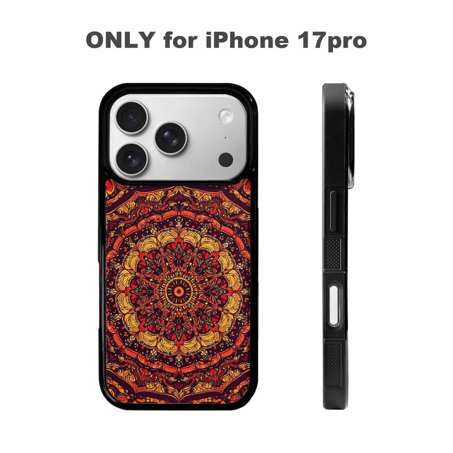 iPhone 17 Pro Case — Mandala Lions Original Art, Personalized Phone Case