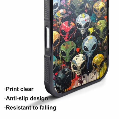 iPhone 17 Pro Case — Aliens Camo Aliens Pattern Hundreds Alien, Unique Phone Case Design