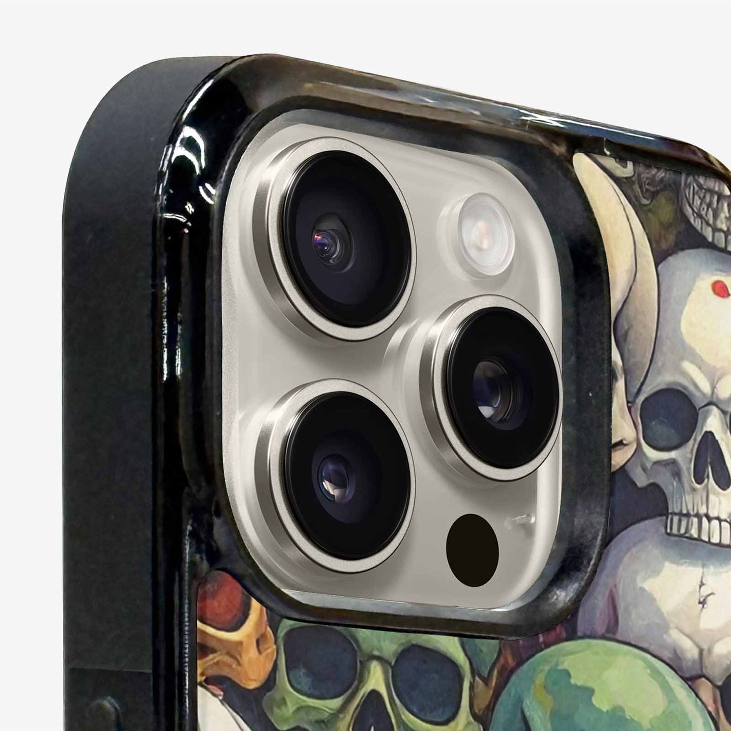 iPhone 16 Pro Case — Skulls Pattern Hundreds Of Sma, Custom Designed Case Cover