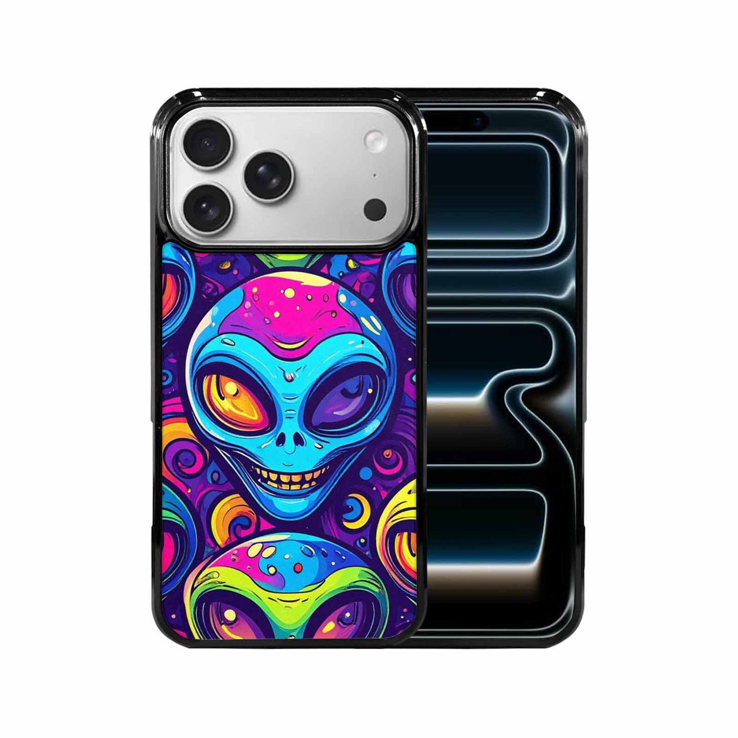 iPhone 17 Pro Max Case — Alien Ufo Cartoon Art Alien Scifi, Original Design Phone Case