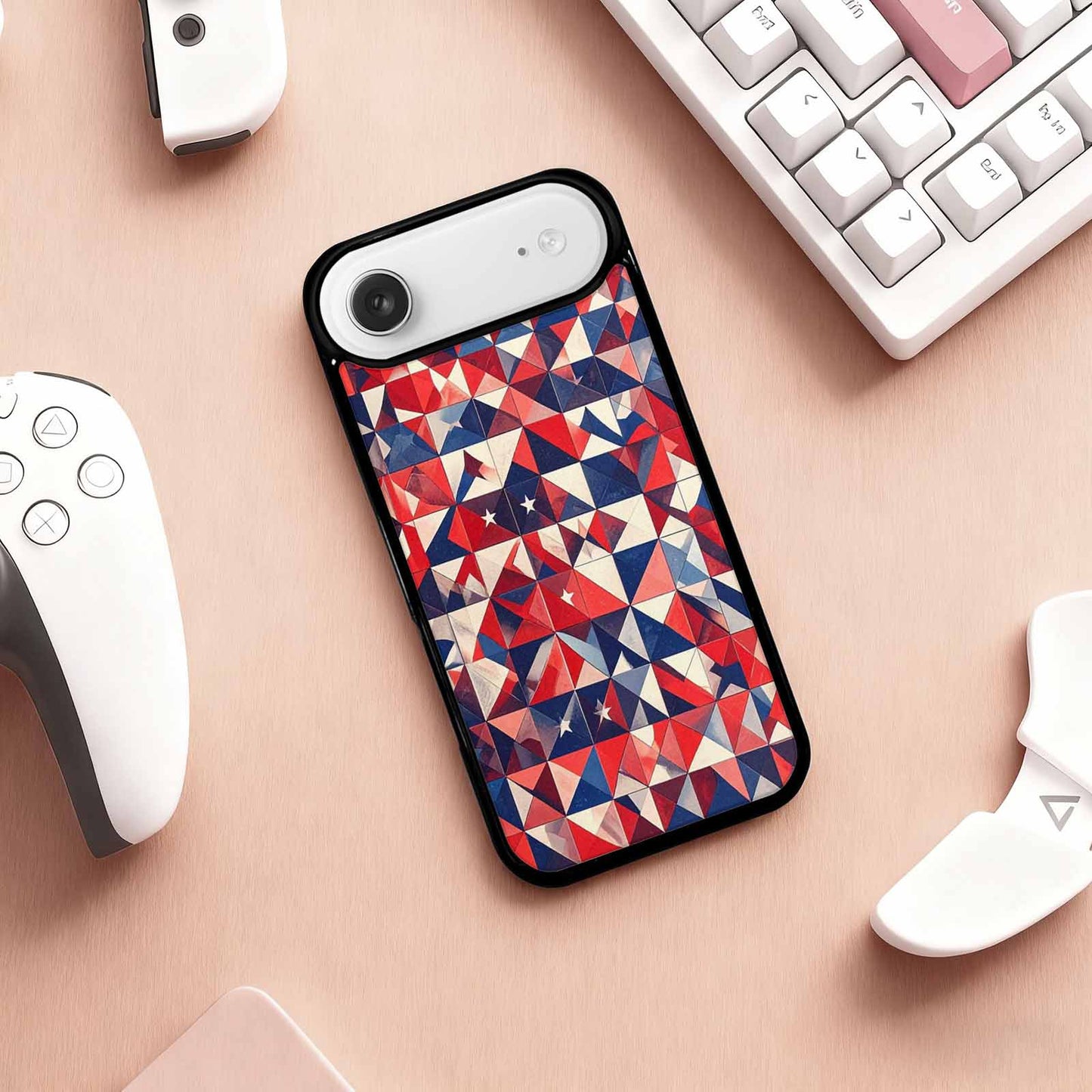 iPhone 17 Air Case — Small American Flag Stars And Galaxy, Custom Made Phone Cover