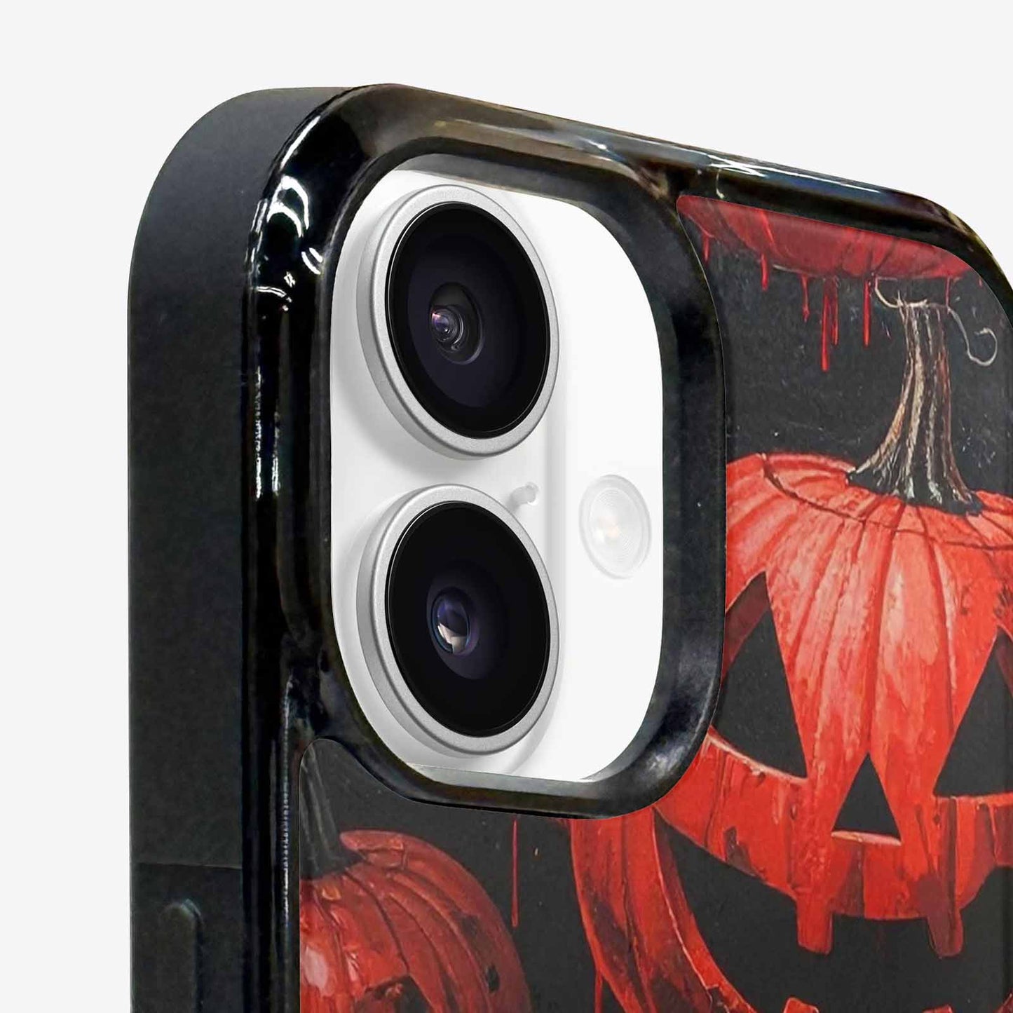 iPhone 16 Plus Case — Bloody Pumpkin Face Custom, Personalized Phone Case
