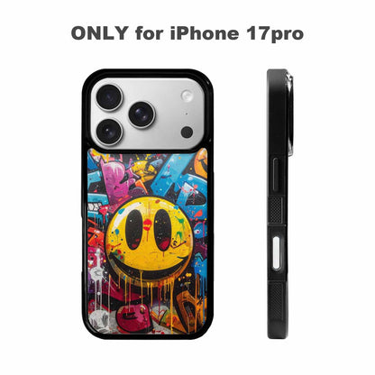 iPhone 17 Pro Case — Graffiti Style Word Art Fragments Original, Original Design Phone Case