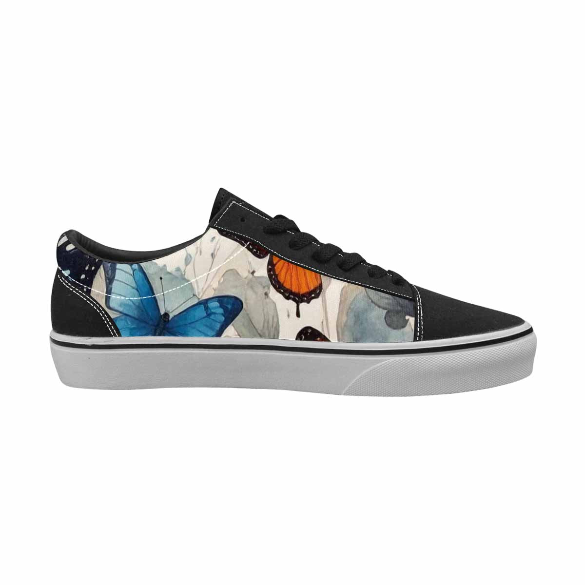 MEN'S Butterfly Wing Canvas Lace-Up Aesthetic Custom Sneakers