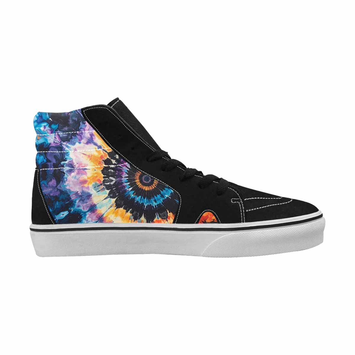 MEN'S Tie High Top Canvas Melting Art Sneakers