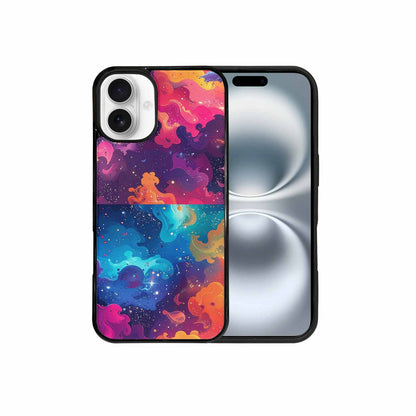 iPhone 16 Plus Case — Cosmic Creature And Object Mashup Pattern, Customized Protective Case