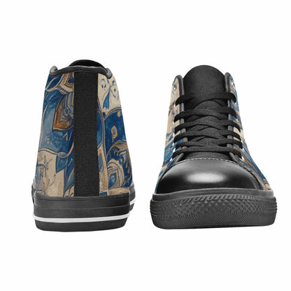 WOMEN'S Mandala High Top Canvas Vivid Custom Sneakers