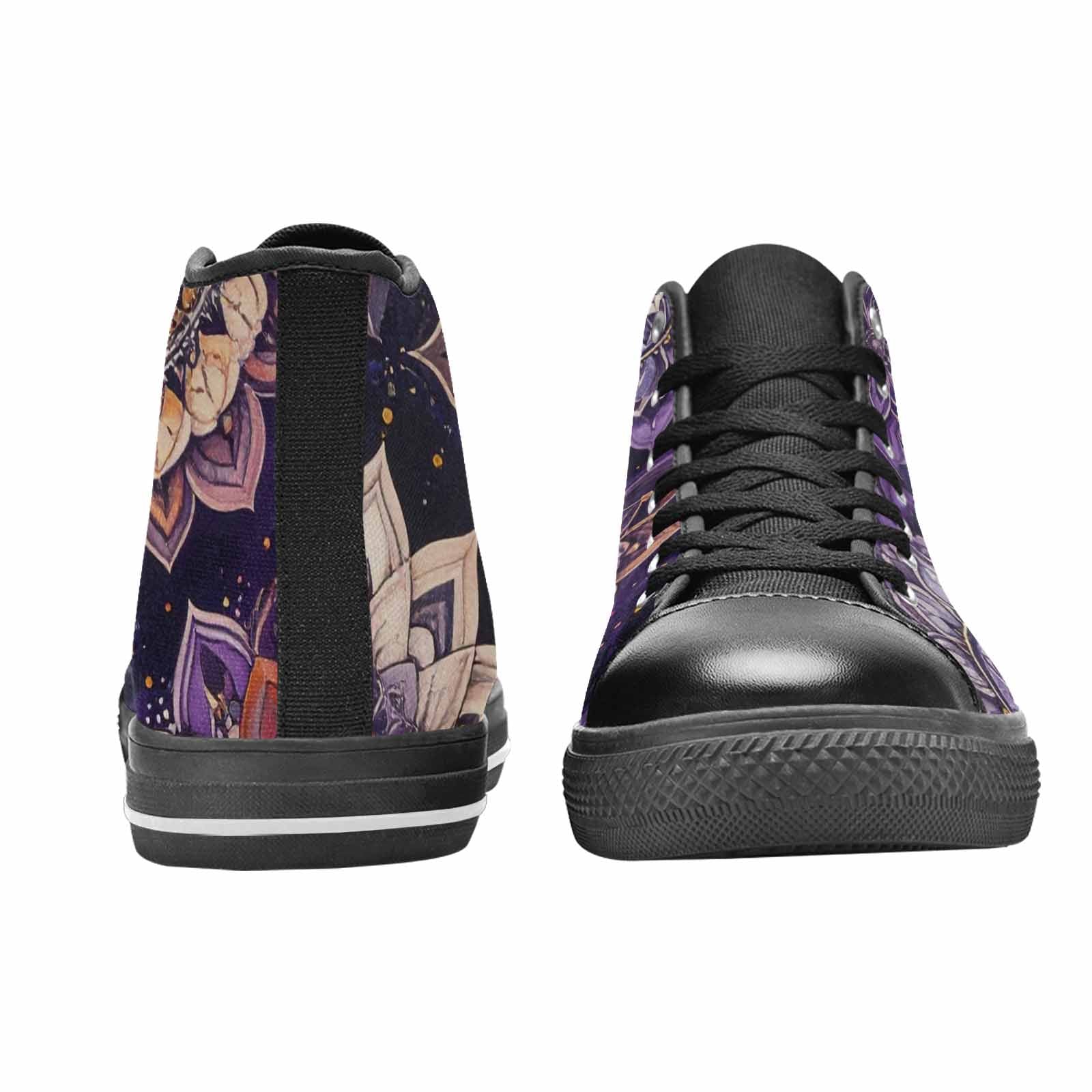 MEN'S Mandala High Top Canvas Wallpaper Art Custom Sneakers