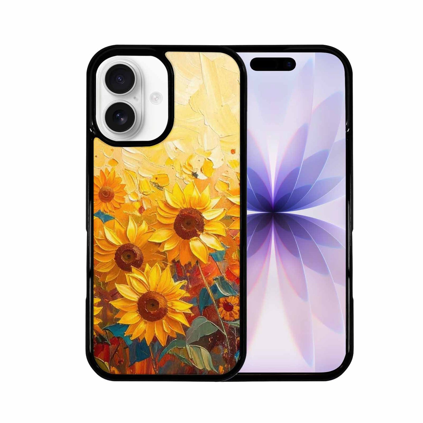 iPhone 17 Case — Impressionist Sunflower Brushstroke Pattern Floral, Original Design Phone Case
