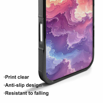 iPhone 17 Case — Seamless Tileable Pattern Of Galaxy Space, Custom Printed Phone Case