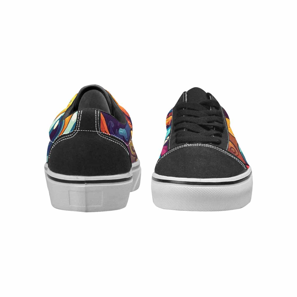 MEN'S Cartoon Monster Character Canvas Lace-Up Aesthetic Custom Sneakers