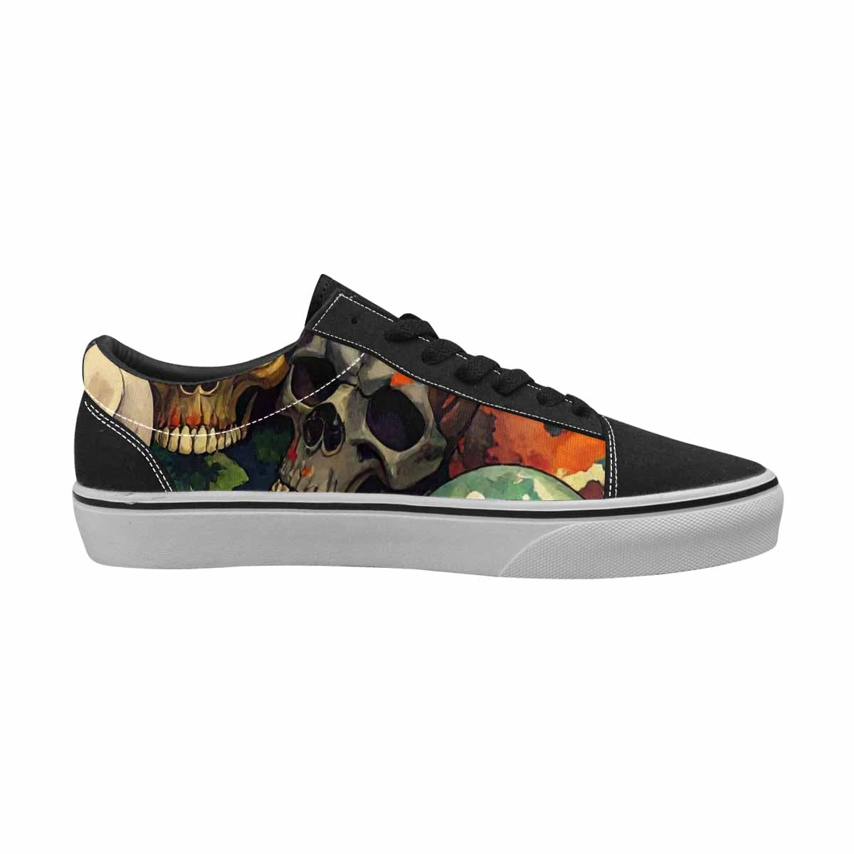 WOMEN'S Skulls  Camo Skulls Lace-Up Canvas Dreamlike Shoes