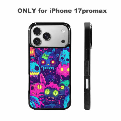 iPhone 17 Pro Max Case — Mixed Toxic Glow Creature Cartoon Cute, Personalized Phone Case