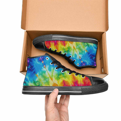 MEN'S Tie Dye Acid Wash Color High Top Canvas Surreal Sneakers